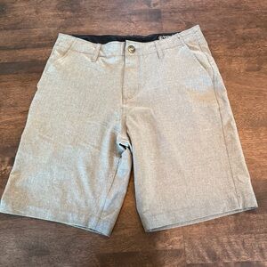 Volcom Men's Gray Chino Style Stretch Shorts